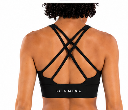 Luxe Cross Back Sports Bra